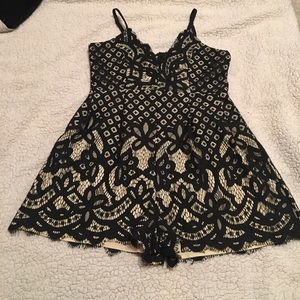 Black Lace Romper - like new!